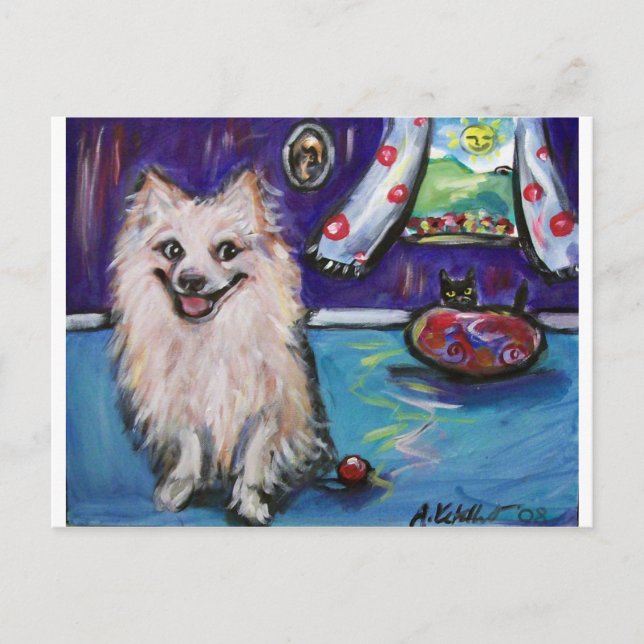 Pomeranian Smile Postcard (Front)