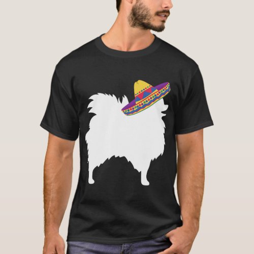 Pomeranian Sombrero Cinco De Mayo Dog T_Shirt