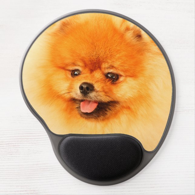 pomeranian spitz gel mouse pad (Front)