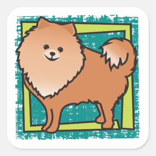Pomeranian Square Sticker