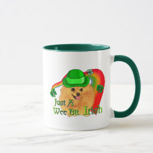 Pomeranian St Patricks Day Mug