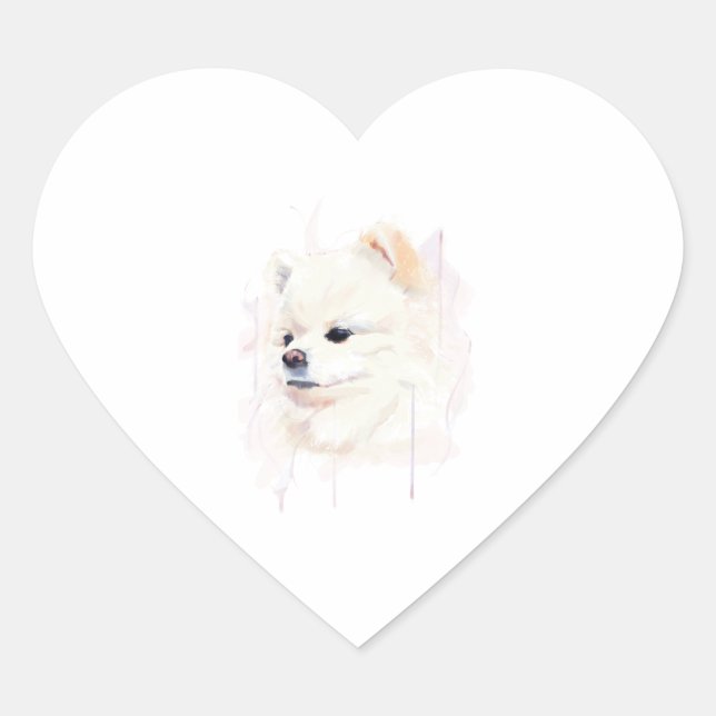 Pomeranian Sticker Label, Dog Lovers (Front)