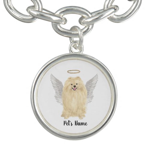 Pomeranian Sympathy Memorial Bracelet
