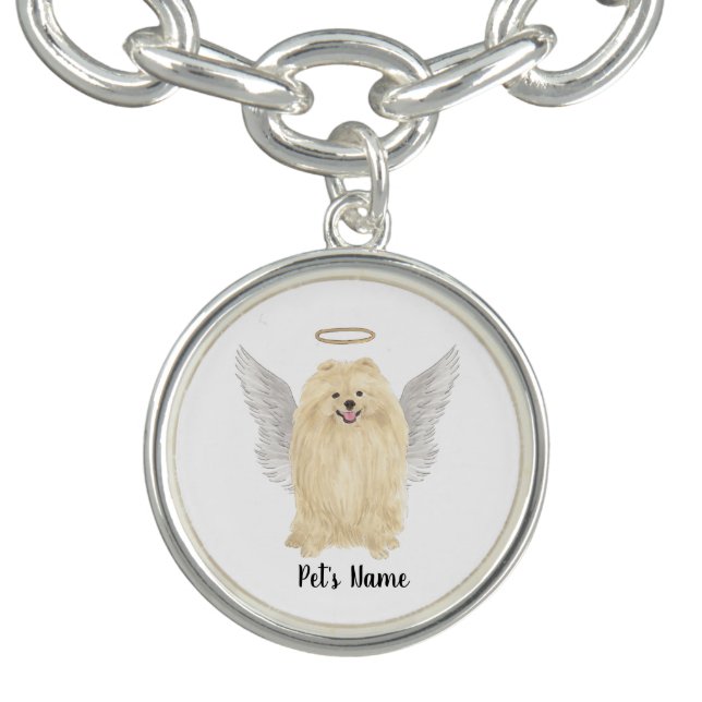 Pomeranian Sympathy Memorial Bracelet (Design)