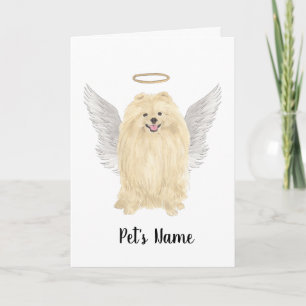 Pomeranian Sympathy Memorial Card