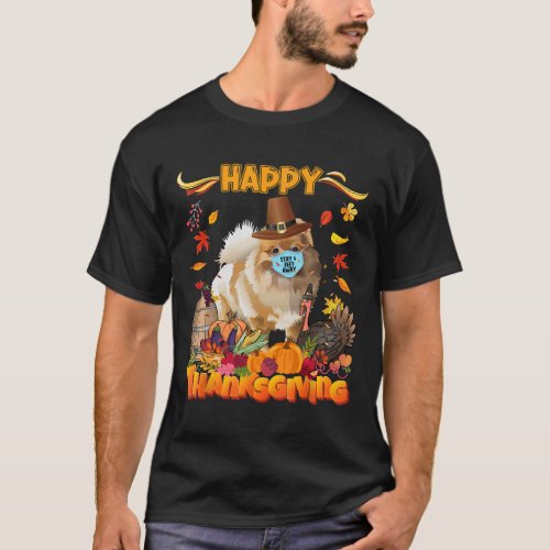 Pomeranian Thanksgiving T_Shirt