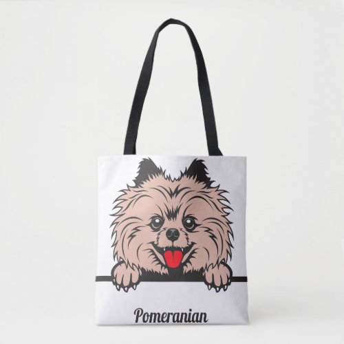 Pomeranian  tote bag