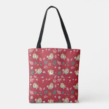 Pomeranian Tote Bag Christmas Cute Kawaii Holiday