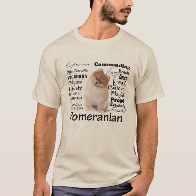 Pomeranian Traits T-Shirt (Front)