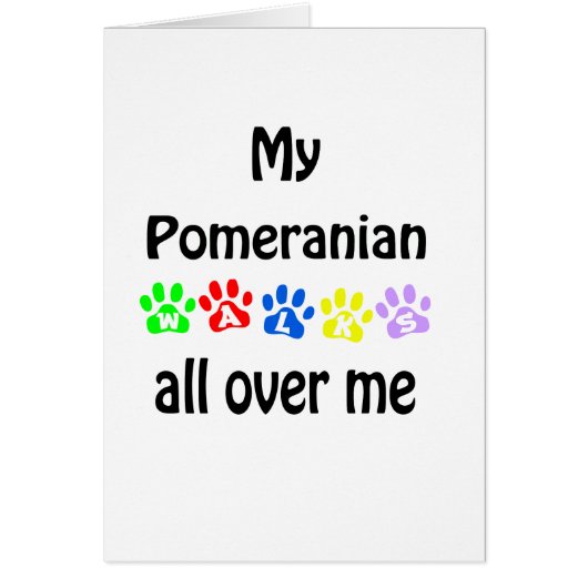 Pomeranian Walks Design Cards (Front)