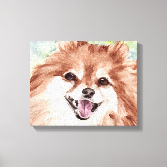 Pomeranian Watercolor Print (Front)