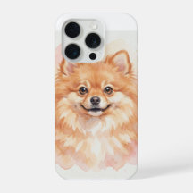 Pomeranian Watercolour Portrait