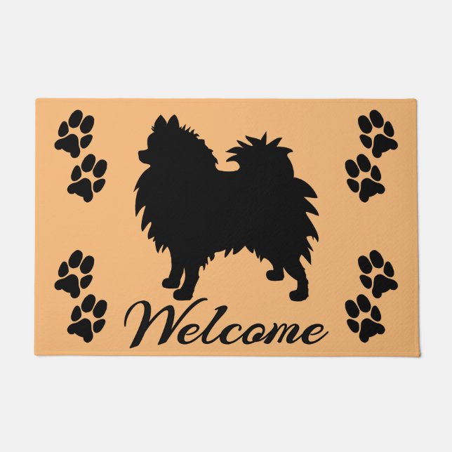 Pomeranian Welcome Doormat (Front)