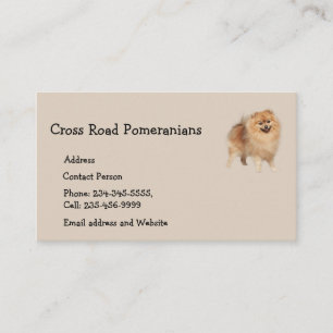 Pomeranians Dog Pet Animal Business Card Magnet