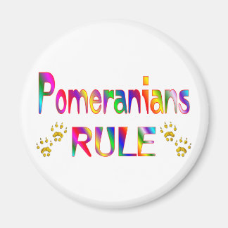 Pomeranians Rule Magnet