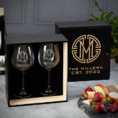 Pomerol Gift Set With Engraved Wine Glasses (Glasses in Box)
