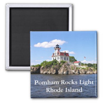 Pomham Rocks Light  Rhode Island Magnet by LighthouseGuy at Zazzle
