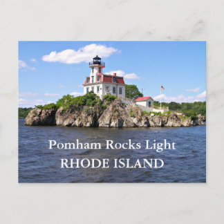 Pomham Rocks Lighthouse, Rhode Island Postcard