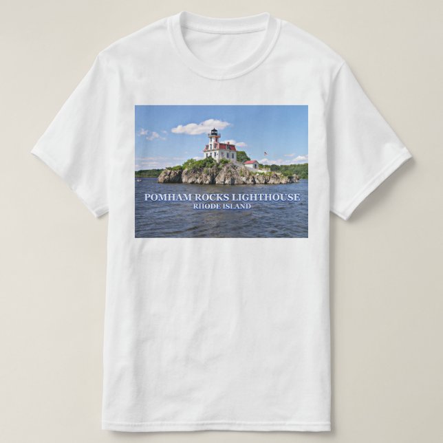 Pomham Rocks Lighthouse, Rhode Island Shirt (Design Front)