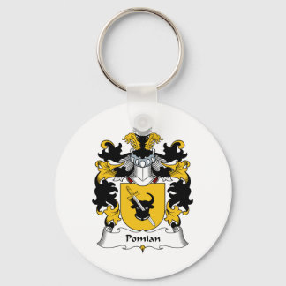 Pomian Family Crest Keychain