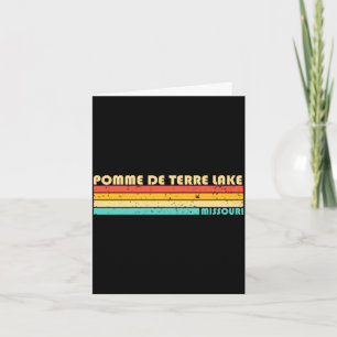 Pomme de terre lake missouri funny fishing camping card