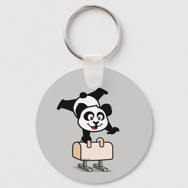 Pommel Horse Panda Keychain (Front)