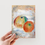 Pommes | Renoir Postcard<br><div class="desc">Apples | Pommes (1875) | Original artwork by French Impressionist artist Pierre-Auguste Renoir (1841-1919). The painting depicts an abstract impressionist still life of fruit in earthy orange,  yellow and beige colors. 

Click Customize It to add your own text or personalize the design.</div>