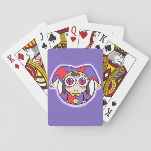 pomni head icon the amazing digital circus  playing cards