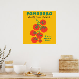 Pomodoro Tomato Yellow Italian Market Poster
