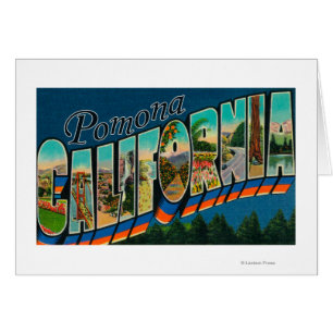 Pomona, California - Large Letter Scenes Cards