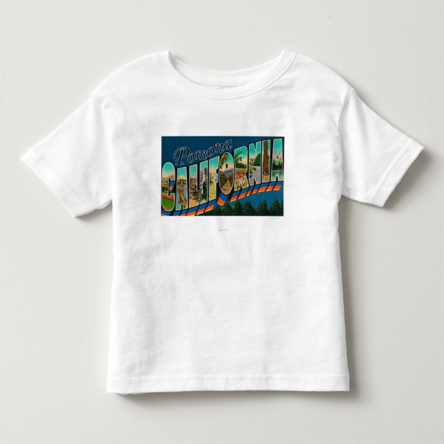 Pomona, California - Large Letter Scenes Toddler T-shirt (Front)