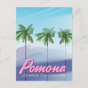 Pomona, California USA travel poster Postcard