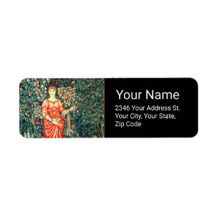 POMONA HOLDING FRUITS IN GREENERY AND ORANGE TREES LABEL