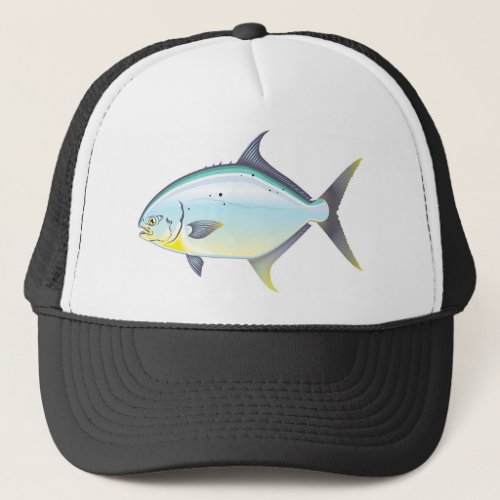 Pompano Florida fish vector illustration Trucker Hat