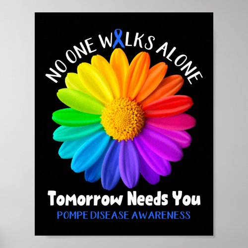 Pompe Disease Awareness No One Walks Alone Tomorro Poster
