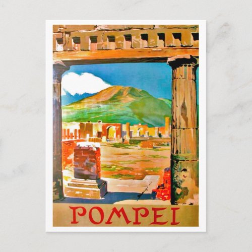 Pompei archaeological site Italy Postcard