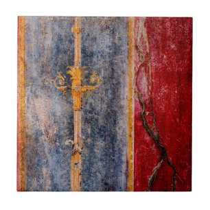 Pompeian Wall Painting Ceramic Tile