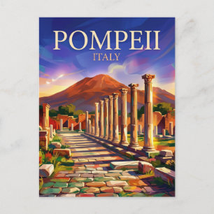 Pompeii Archaeological Park Italy Postcard