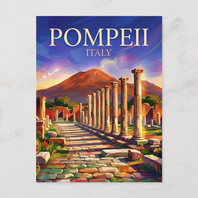 Pompeii Archaeological Park Italy Postcard (Front)