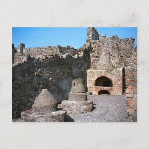 Pompeii Bakery Postcard