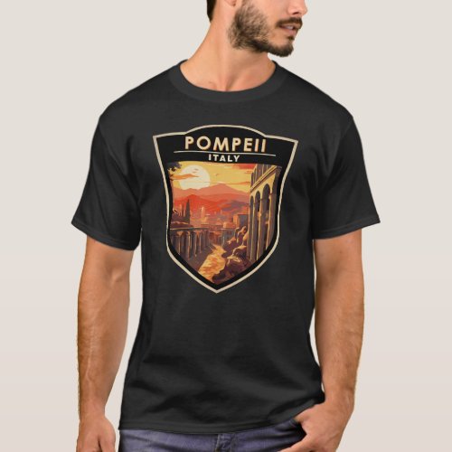 Pompeii Campania Italy Travel Art Vintage T_Shirt