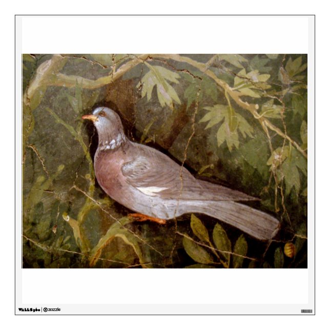 POMPEII COLLECTION / DOVE IN THE GARDEN WALL STICKER (Front)