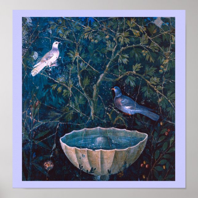 POMPEII COLLECTION / DOVES IN THE GARDEN POSTER (Front)