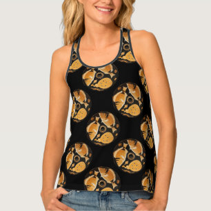 POMPEII COLLECTION / FISHES,OCEAN - SEA LIFE SCENE TANK TOP