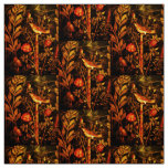 POMPEII COLLECTION NIGHTINGALE WITH ROSES Yellow Fabric