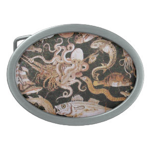 POMPEII COLLECTION / OCEAN - SEA LIFE SCENE BELT BUCKLE