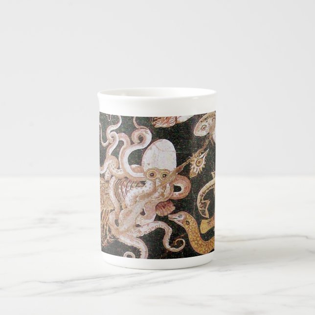 POMPEII COLLECTION / OCEAN - SEA LIFE SCENE BONE CHINA MUG (Front)
