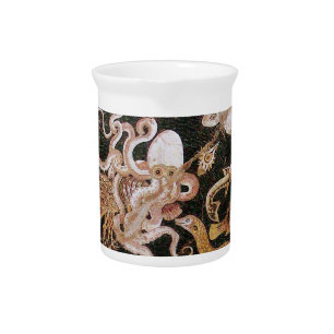 POMPEII COLLECTION / OCEAN - SEA LIFE SCENE DRINK PITCHER
