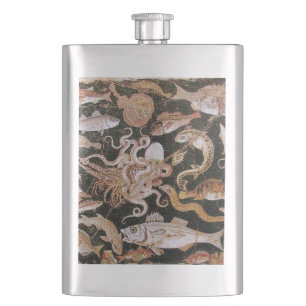POMPEII COLLECTION / OCEAN - SEA LIFE SCENE FLASK