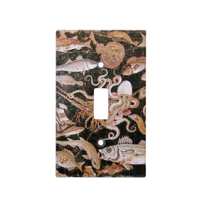 POMPEII COLLECTION / OCEAN - SEA LIFE SCENE LIGHT SWITCH COVER (Front)